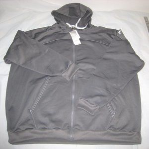NWT Adidas Men's Stadium Full Zip Fleece Hoodie Gray Grey Size 3XL HG7524